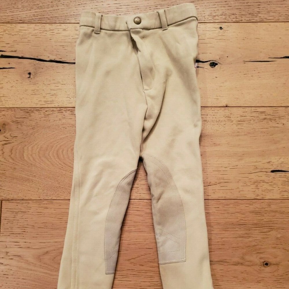 Devon Aire #372 Breechers Girls Beige Equestrian 04R